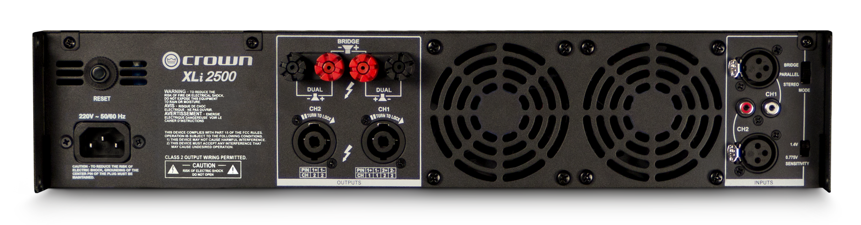 Crown XLI 2500 750W 2-Channel Power Amplifier