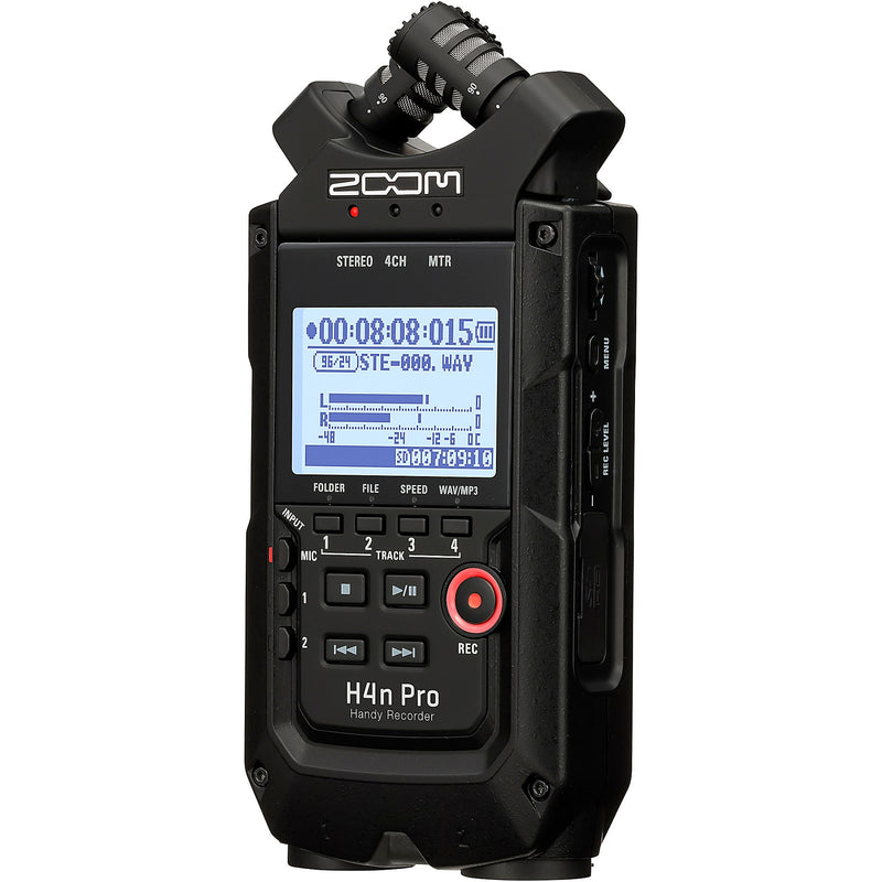 Zoom H4n Pro Handheld Recorder - All Black Edition