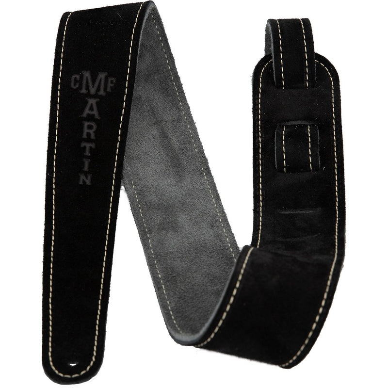 Martin 18A0016 Suede Guitar Strap, Black