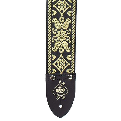 D'Andrea Ace 2" Vintage Reissue Guitar Strap - Old Gold