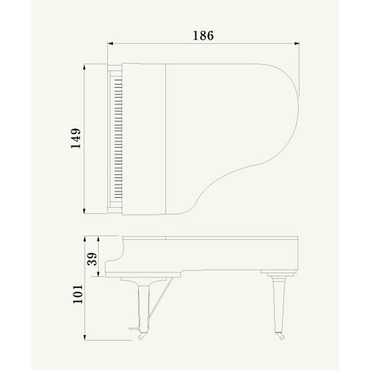 Yamaha C3X Acoustic Grand Piano Polished Ebony