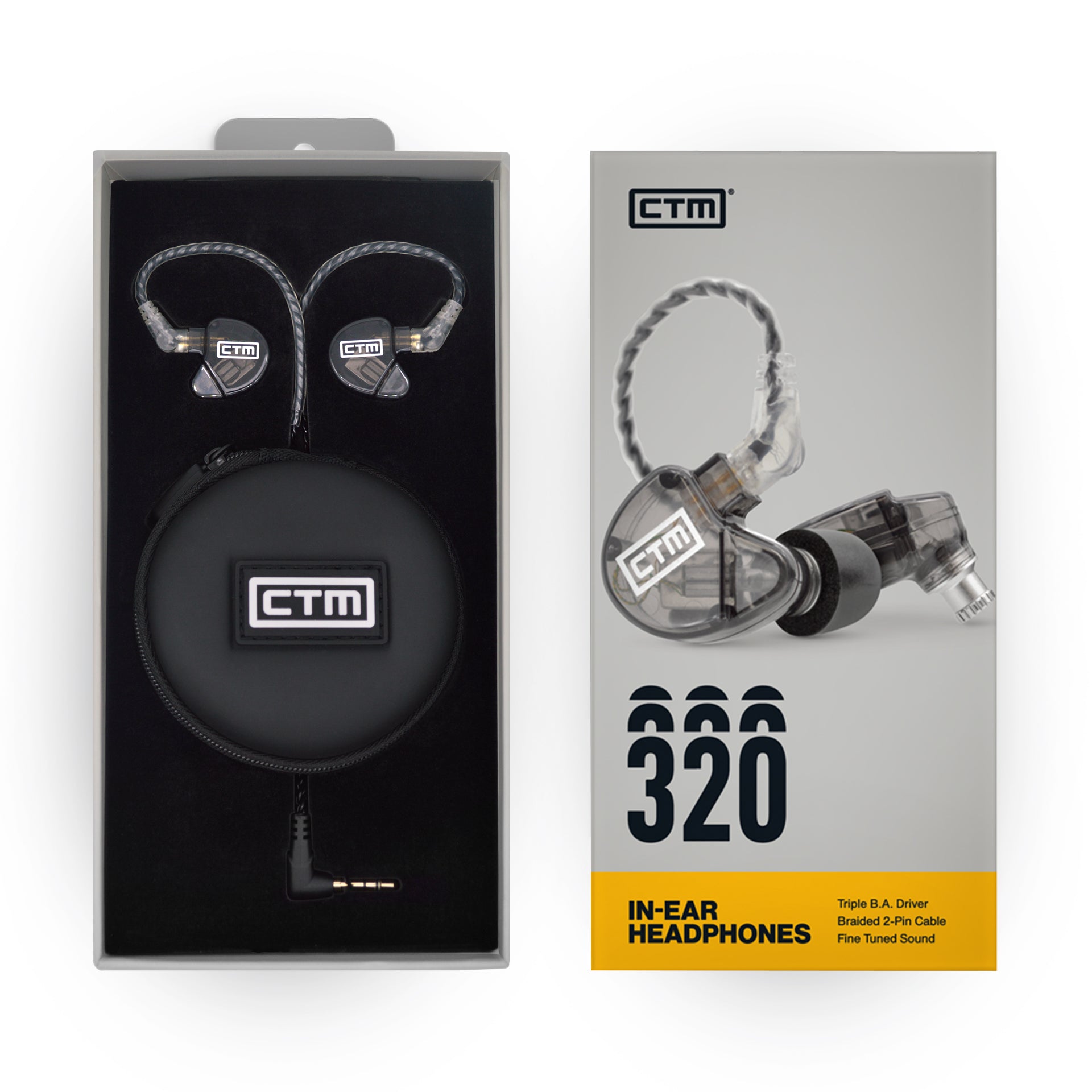 CTM CE320 Monitores In-Ear Universales de Triple Controlador