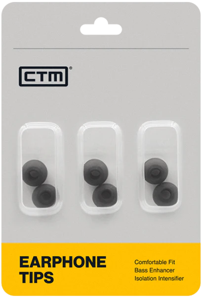CTM Flexi Foam Tips - Large - 3pack