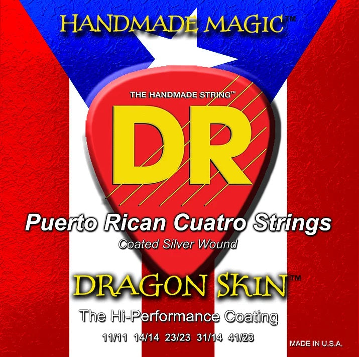 Cuerdas DR para Cuatro Puertorriqueño K3 Recubiertas - Juego Completo