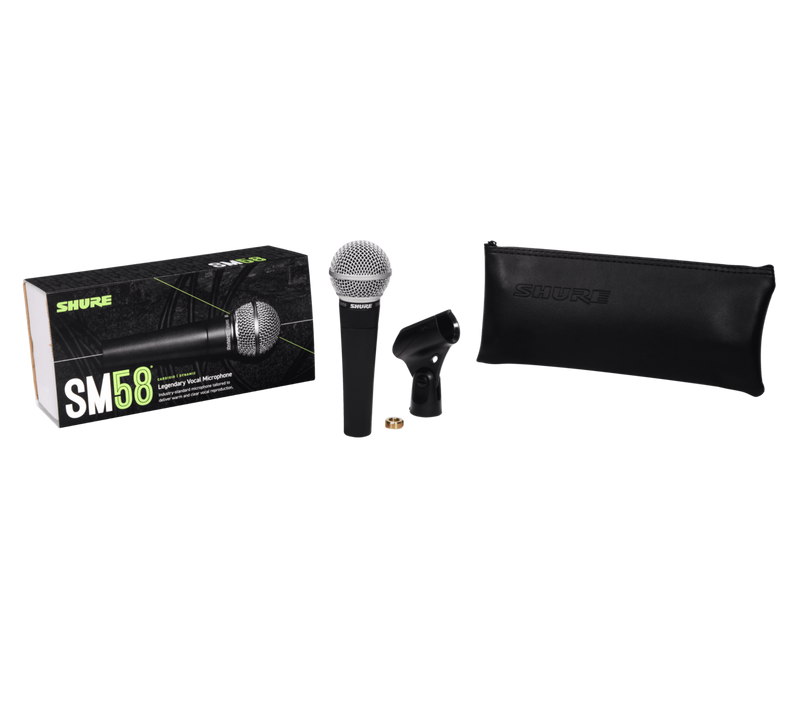 Shure SM58 Cardioid Dynamic Vocal Mic- With XLR Cable