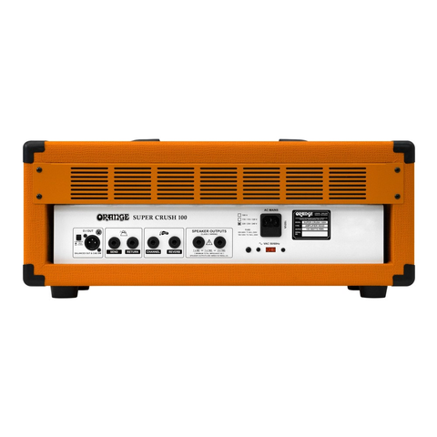 Orange Super Crush 100 - 100-Watt Solid-State Head - Orange