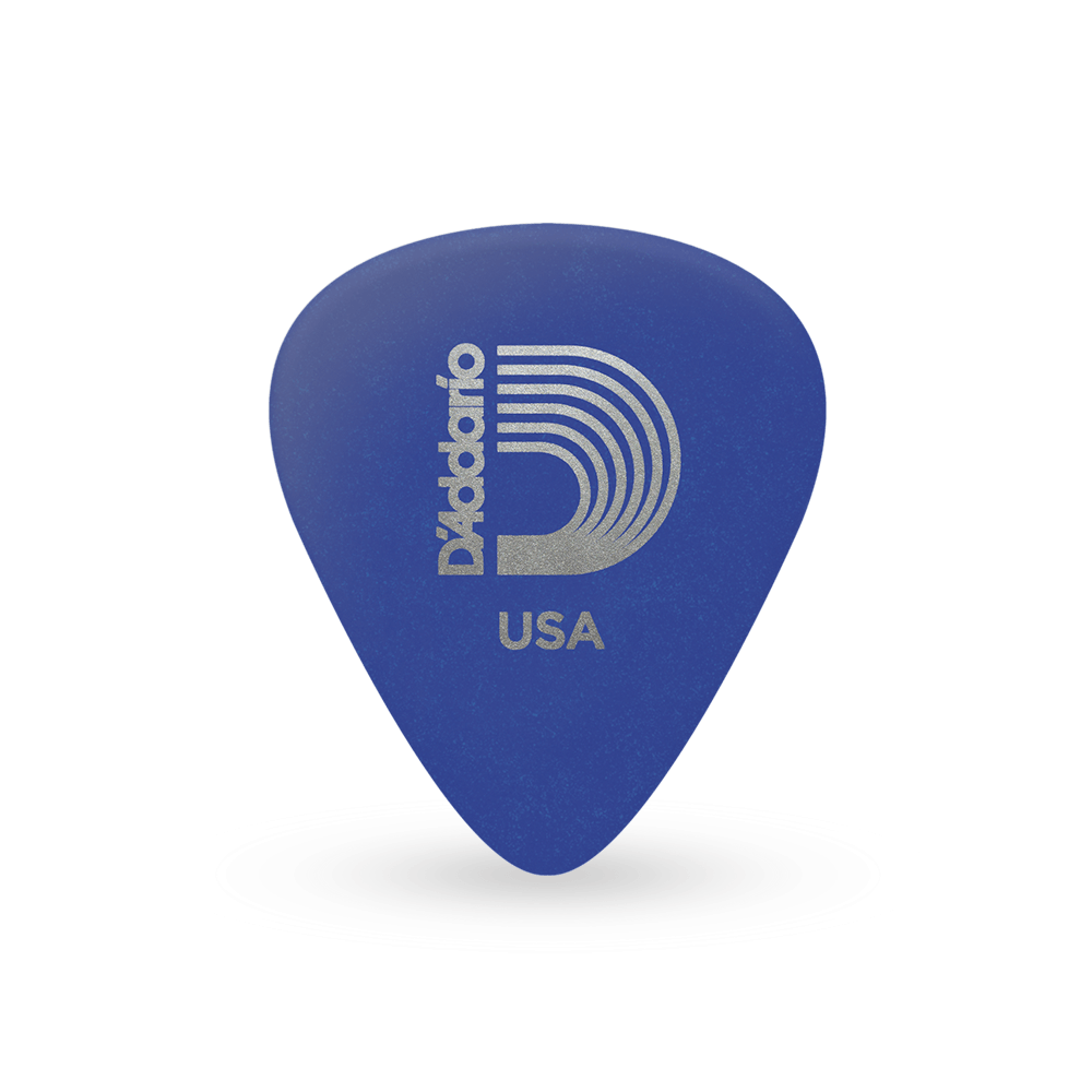 D'Addario Duralin Standard Pick, Blue -  Medium/Heavy Gauge (1.0mm)