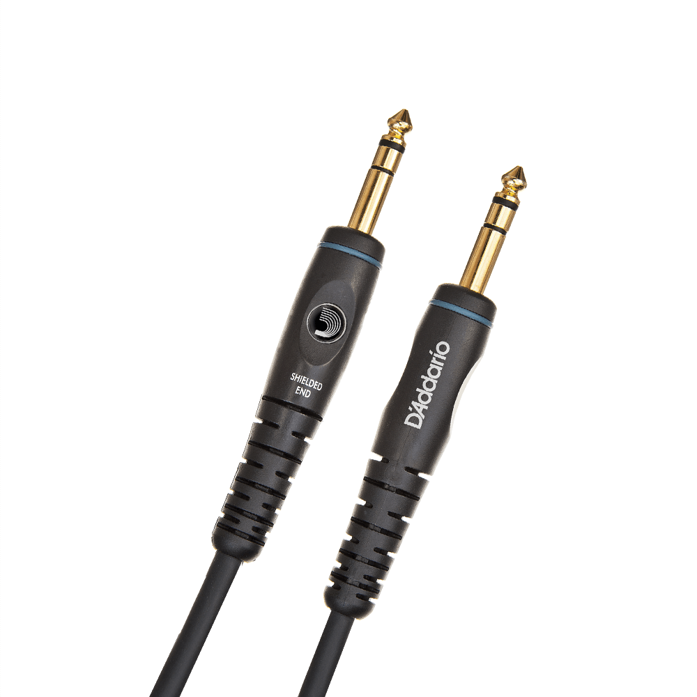 D'Addario Custom Series Instrument Cable ¼" TRS Male -¼" TRS Male, Stereo, 25 ft.