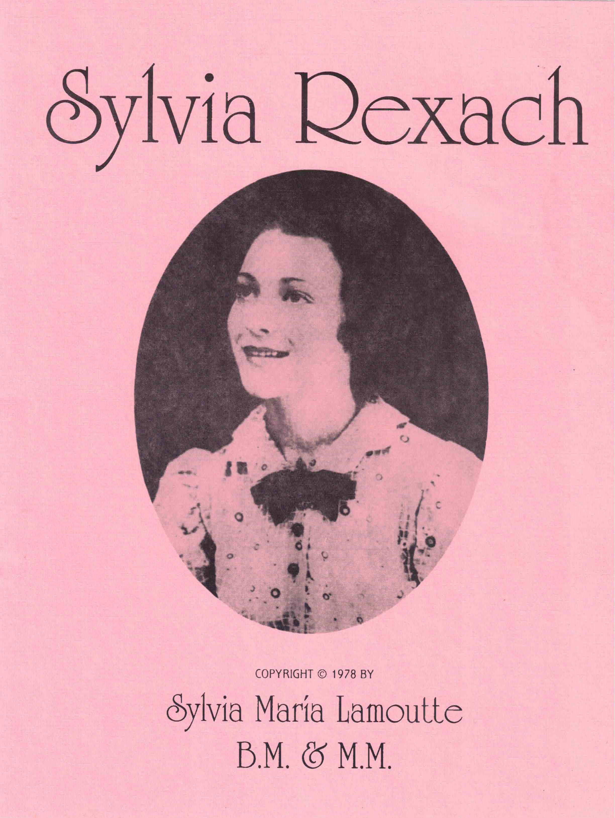 Música de Sylvia Rexach - Sylvia M. Lamoutte