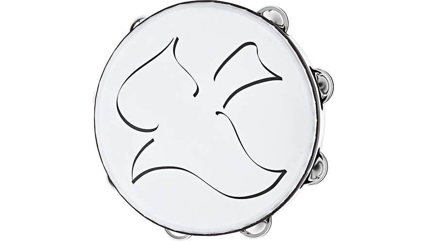 Meinl Gospel Praise and Worship Church Tambourine with Synthetic Head and Steel Jingles