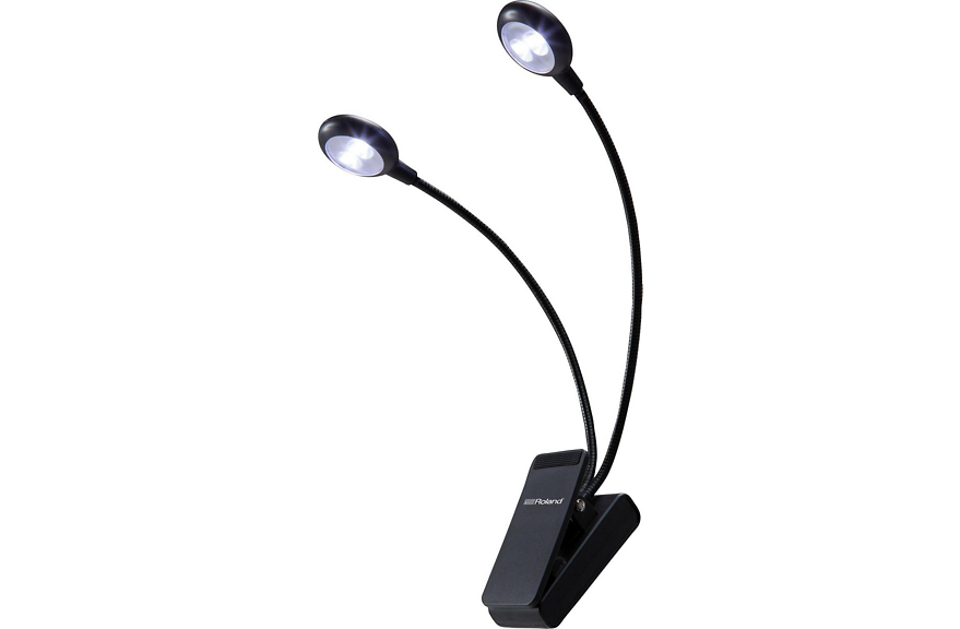 Roland LED Dual Clip Light - Cool Lights - 4 Bulbs