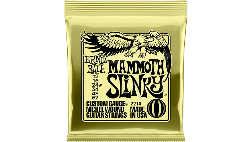 Cuerdas de guitarra eléctrica Ernie Ball Mammoth Slinky de níquel enrollado - Calibre 12 - 62