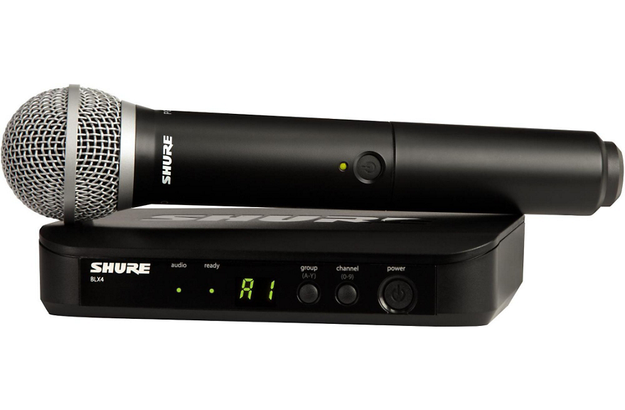 Shure BLX24/PG58 Handheld Wireless System with PG58 Capsule Band H9