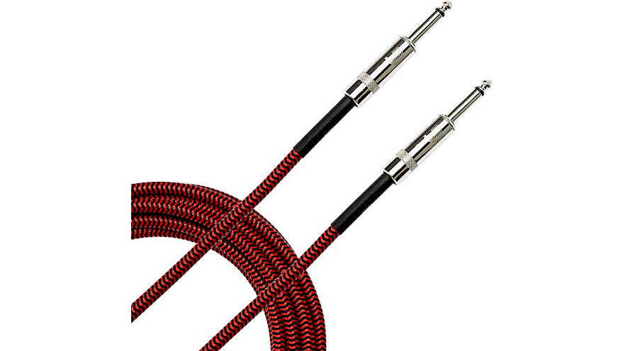 D'Addario Planet Waves Braided Instrument Cable 20 ft. Red