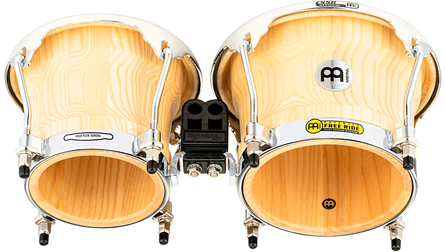 Meinl Free Ride Series Collection Wood Bongos 8.5 x 7 in. American White Ash