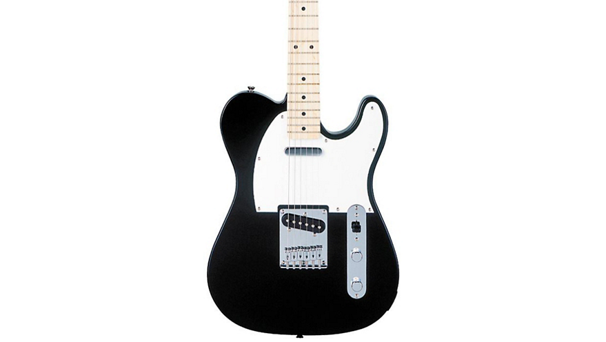 Squier Affinity Series Telecaster Electric Guitar Black Maple Fretboard