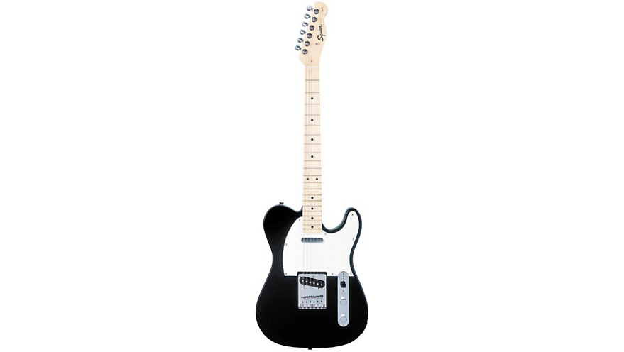 Squier Affinity Series Telecaster Electric Guitar Black Maple Fretboard