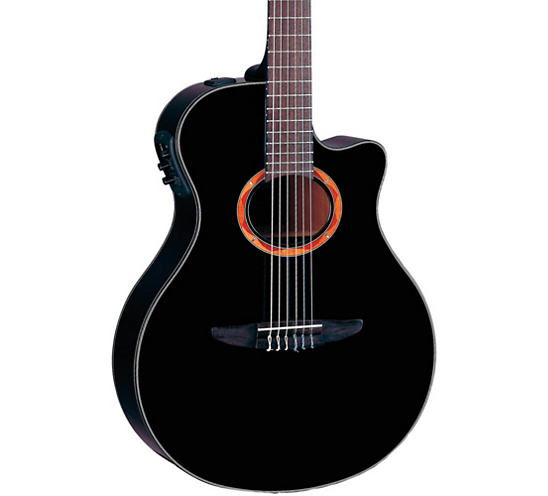 Yamaha NTX700BL Acoustic Guitar, Black
