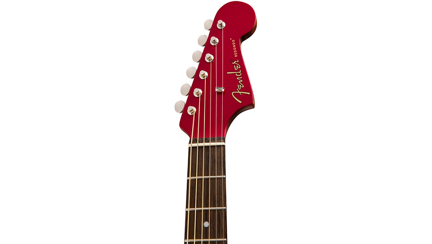 Fender California Redondo Player Acoustic-Electric Guitar Candy Apple Red