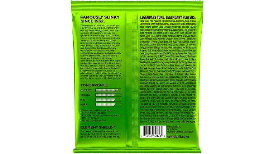 Ernie Ball 2836 Slinky 5-String Bass Strings