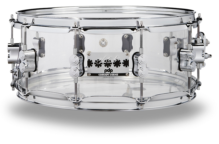 PDP by DW Chad Smith Signature Acrylic Snare Drum 14 x 6 in. Clear