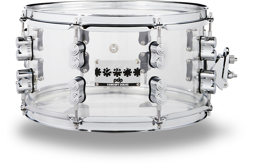 PDP by DW Chad Smith Signature Acrylic Snare Drum 13 x 7 in. Clear