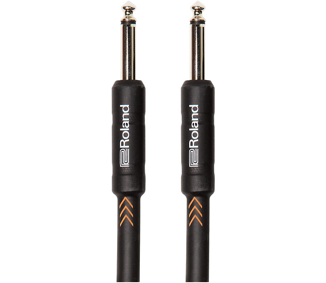 Roland Black Series 1/4" Straight/Straight Instrument Cable 15 ft. Black