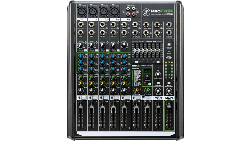 Mackie ProFX8v2 8-Channel Professional FX Mixer with USB