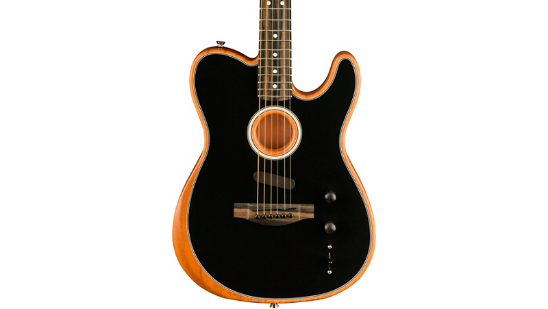 Fender Acoustasonic Telecaster Acoustic-Electric Guitar Black