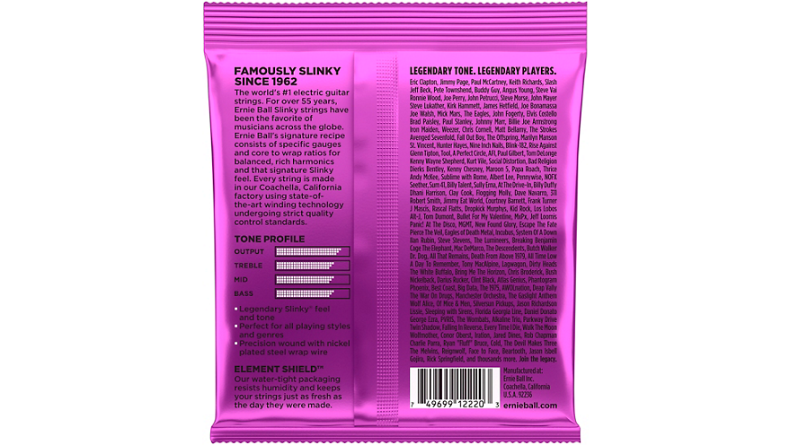 Ernie Ball 2220 Power Slinky Nickel Electric Guitar Strings