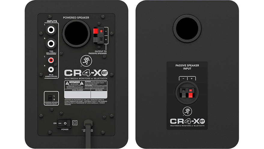 Mackie CR4-XBT Creative Reference Series 4" Multimedia Monitors with Bluetooth (Pair)