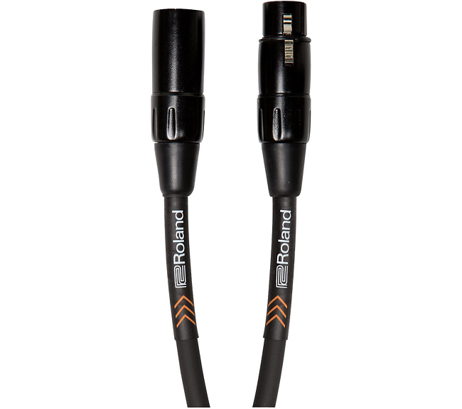 Roland Black Series XLR Microphone Cable 15 ft. Black