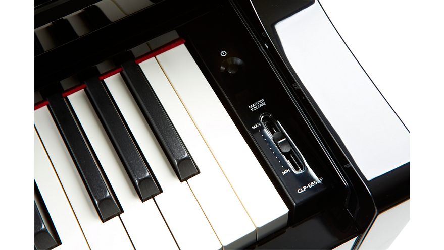 Yamaha Clavinova CLP665 Digital Grand Piano with Bench Polished Ebony
