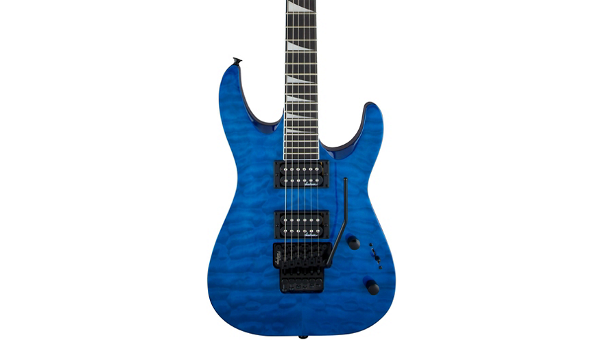 Jackson JS32Q Dinky DKA, QM Electric Guitar Transparent Blue