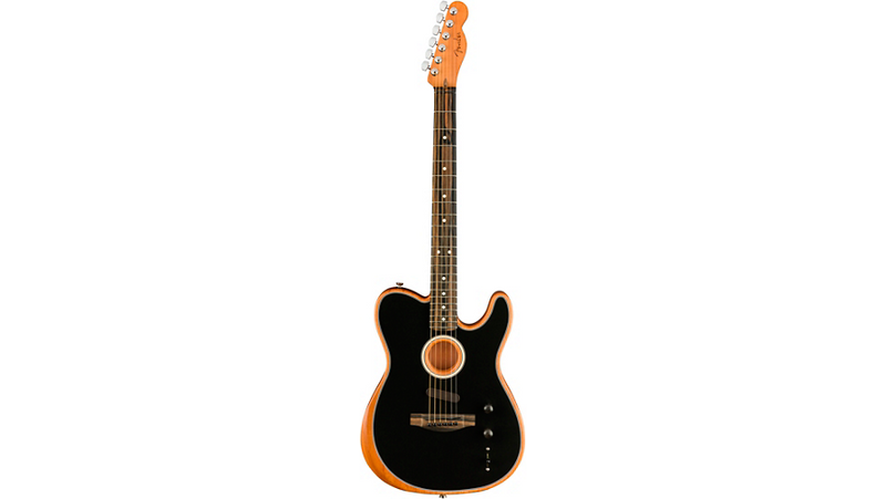 Fender Acoustasonic Telecaster Acoustic-Electric Guitar Black