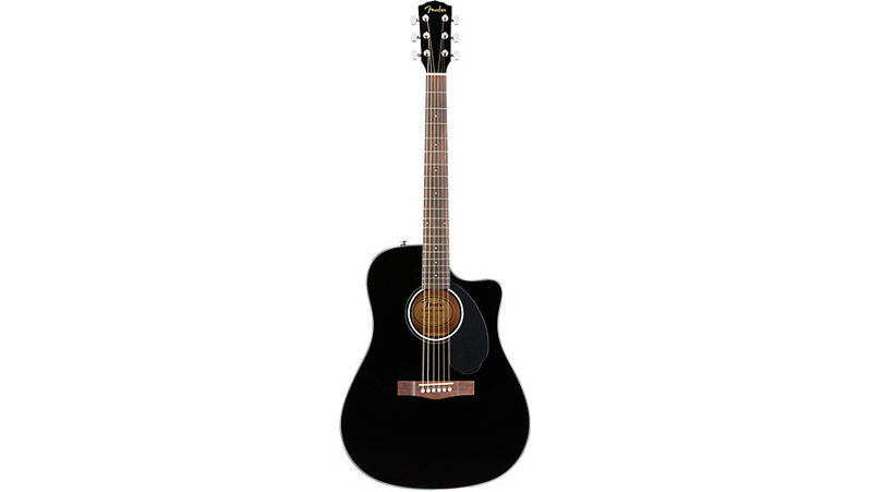 Fender CD-60SCE Dreadnought Acoustic-Electric Guitar Black