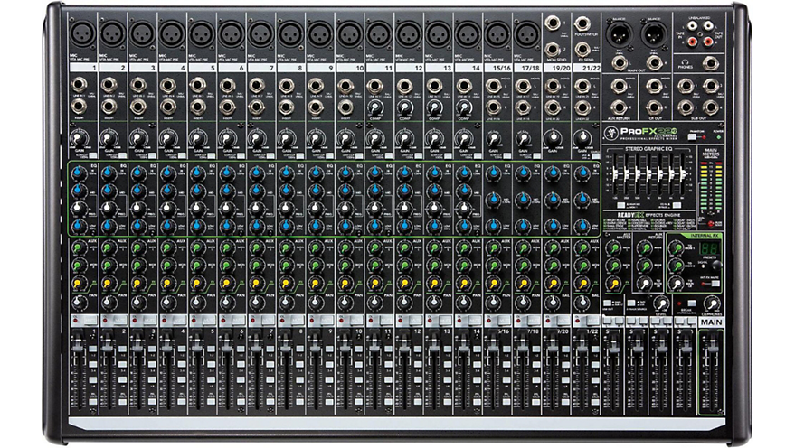Mackie ProFX22v2 22-Channel 4-Bus FX Mixer with USB