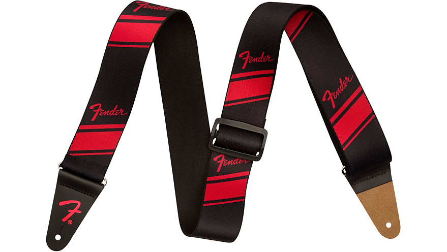 Fender Competition Stripe Guitar Strap Ruby 2 in.