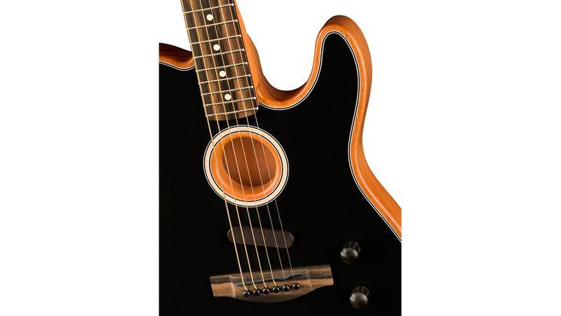 Fender Acoustasonic Telecaster Acoustic-Electric Guitar Black