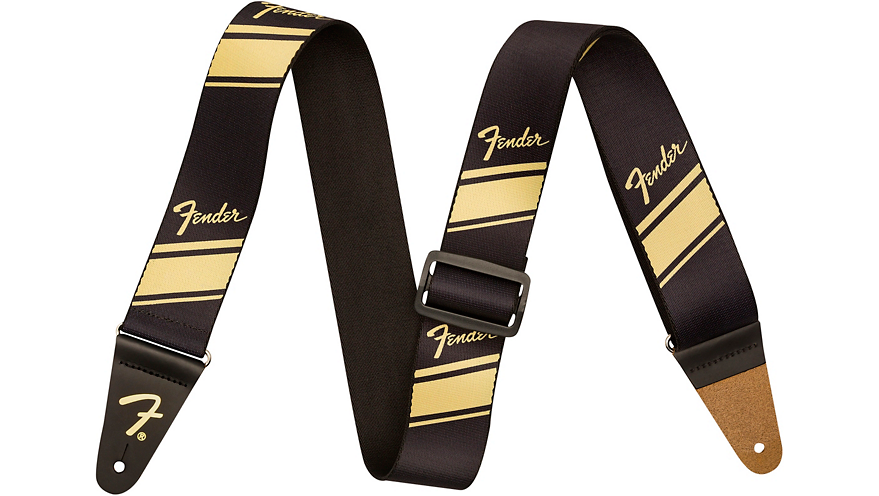 Fender Competition Stripe Guitar Strap Gold 2 in.