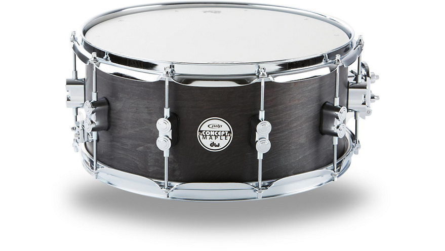 PDP by DW Black Wax Maple Snare Drum 14x6.5 Inch