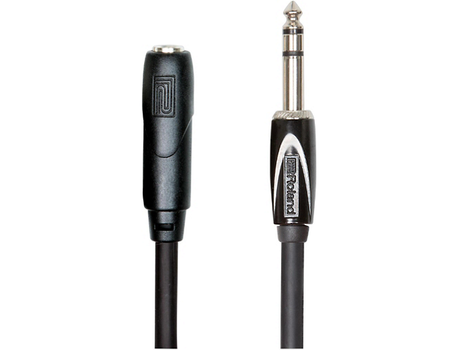 Roland 1/4" TRS Male to Female Headphone Extension Cable 25 ft