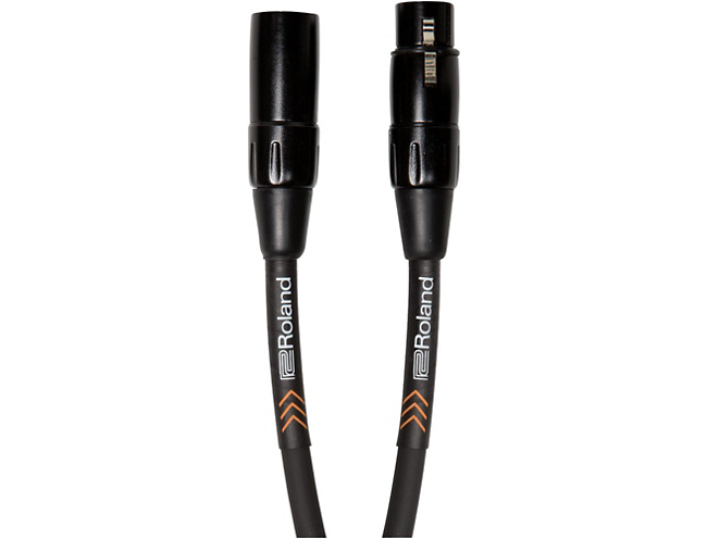 Roland Black Series XLR Microphone Cable 25 ft. Black