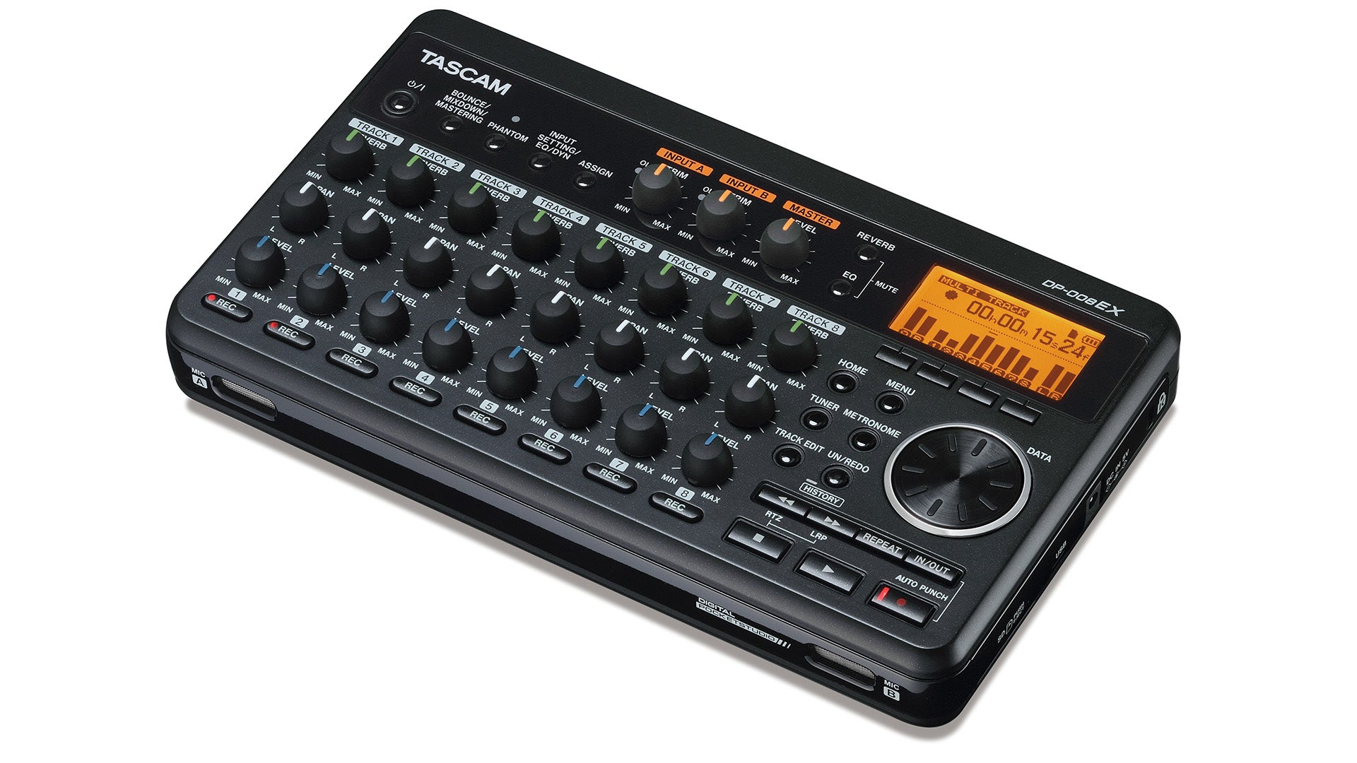 Tascam DP-008EX 8-Track Digital Studio And SD Recorder