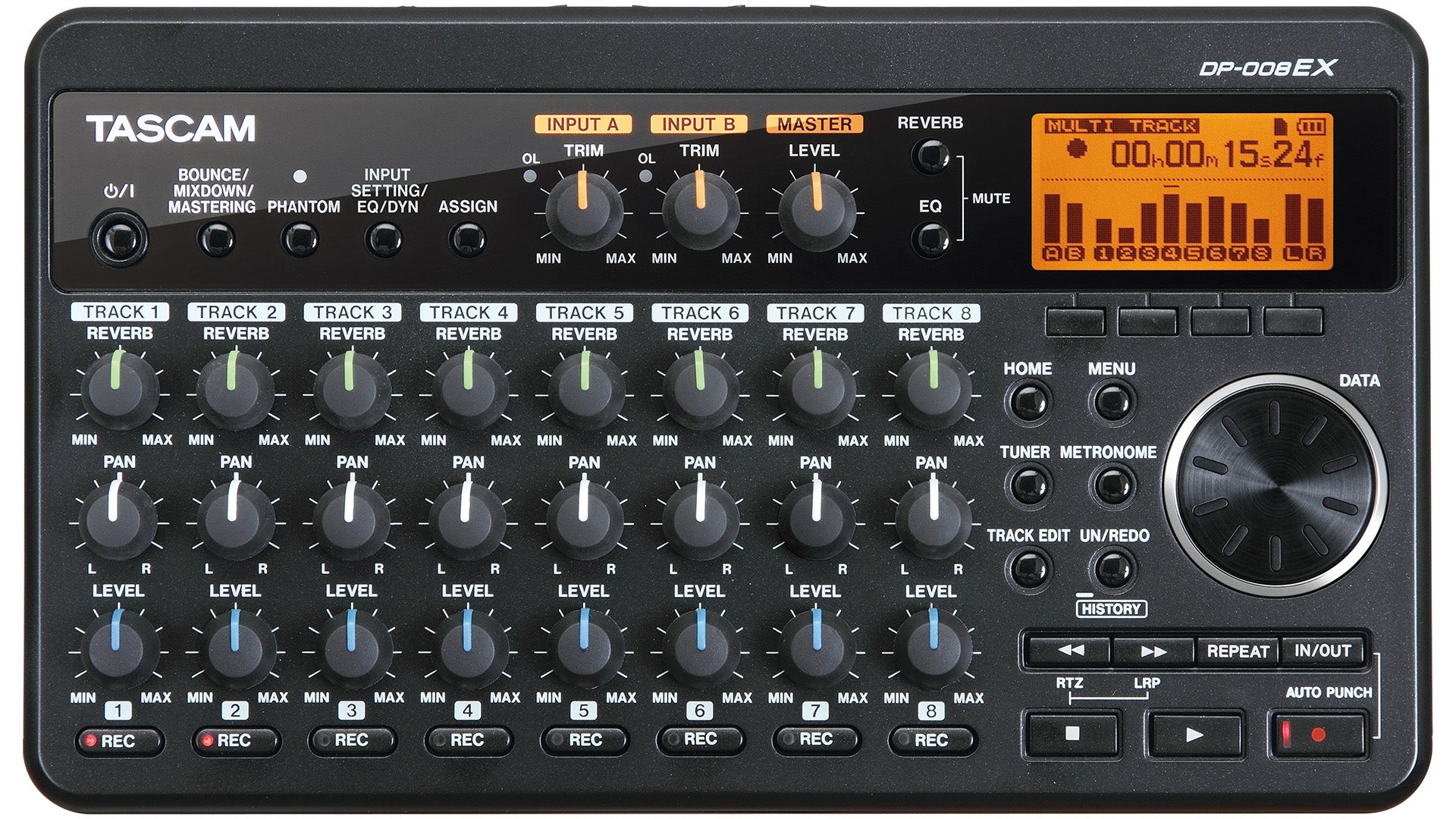 Tascam DP-008EX 8-Track Digital Studio And SD Recorder