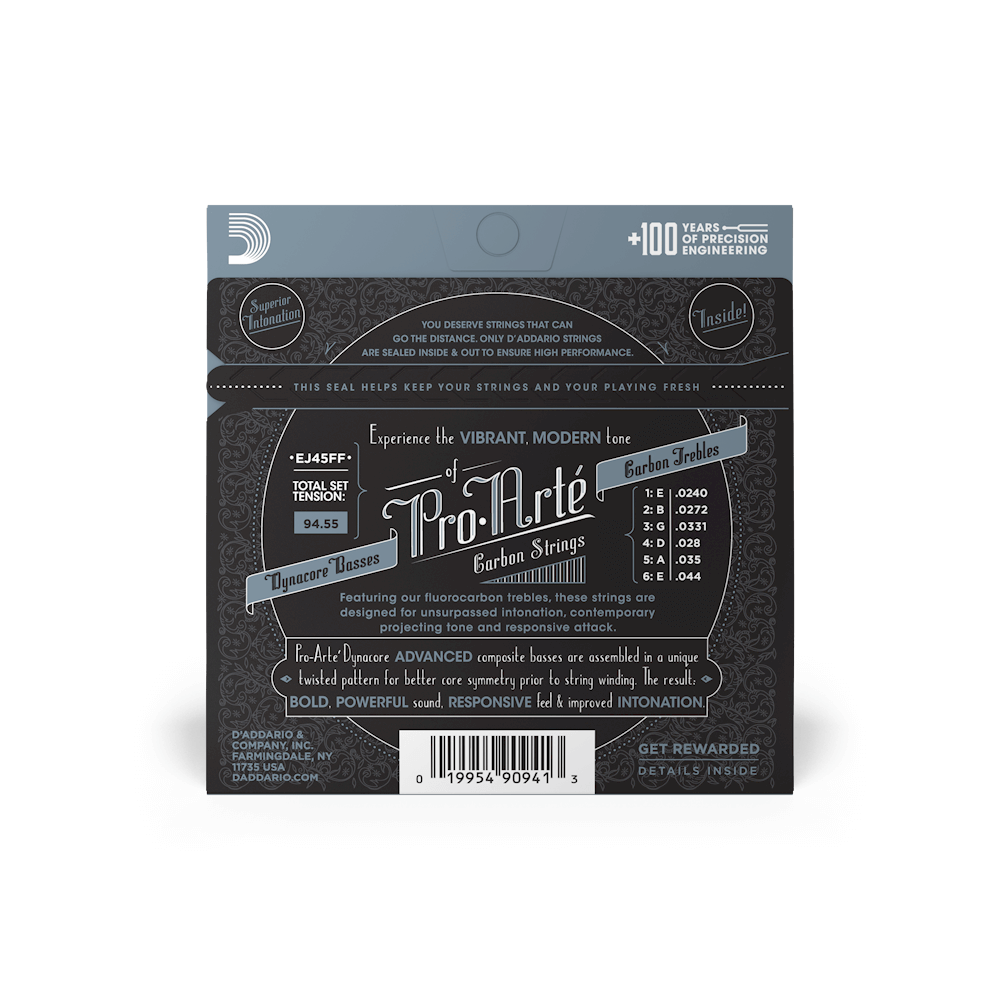 D'Addario Pro Arte Carbon NT Classical Guitar Strings, Full Set