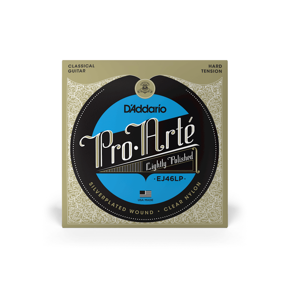 D'Addario EJ46LP Pro Arte Lighly Polished Hard Tension Classic Guitar String Set