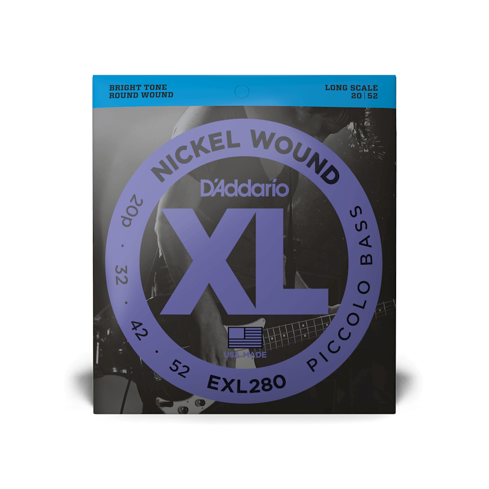 D'Addario XL Nickel Wound Piccolo Bass Long Scale Electric Bass String Set