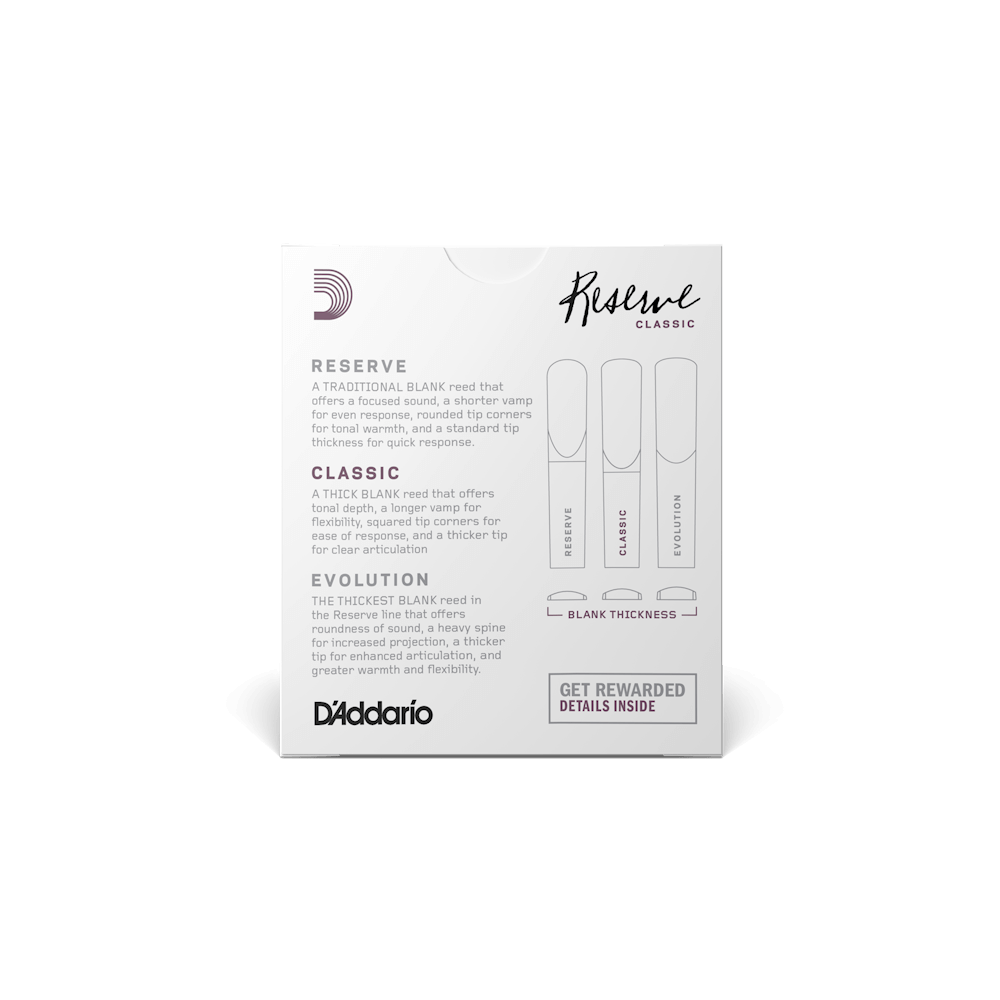 D'Addario DCT1035 Reserve Classic Bb Clarinet Reed