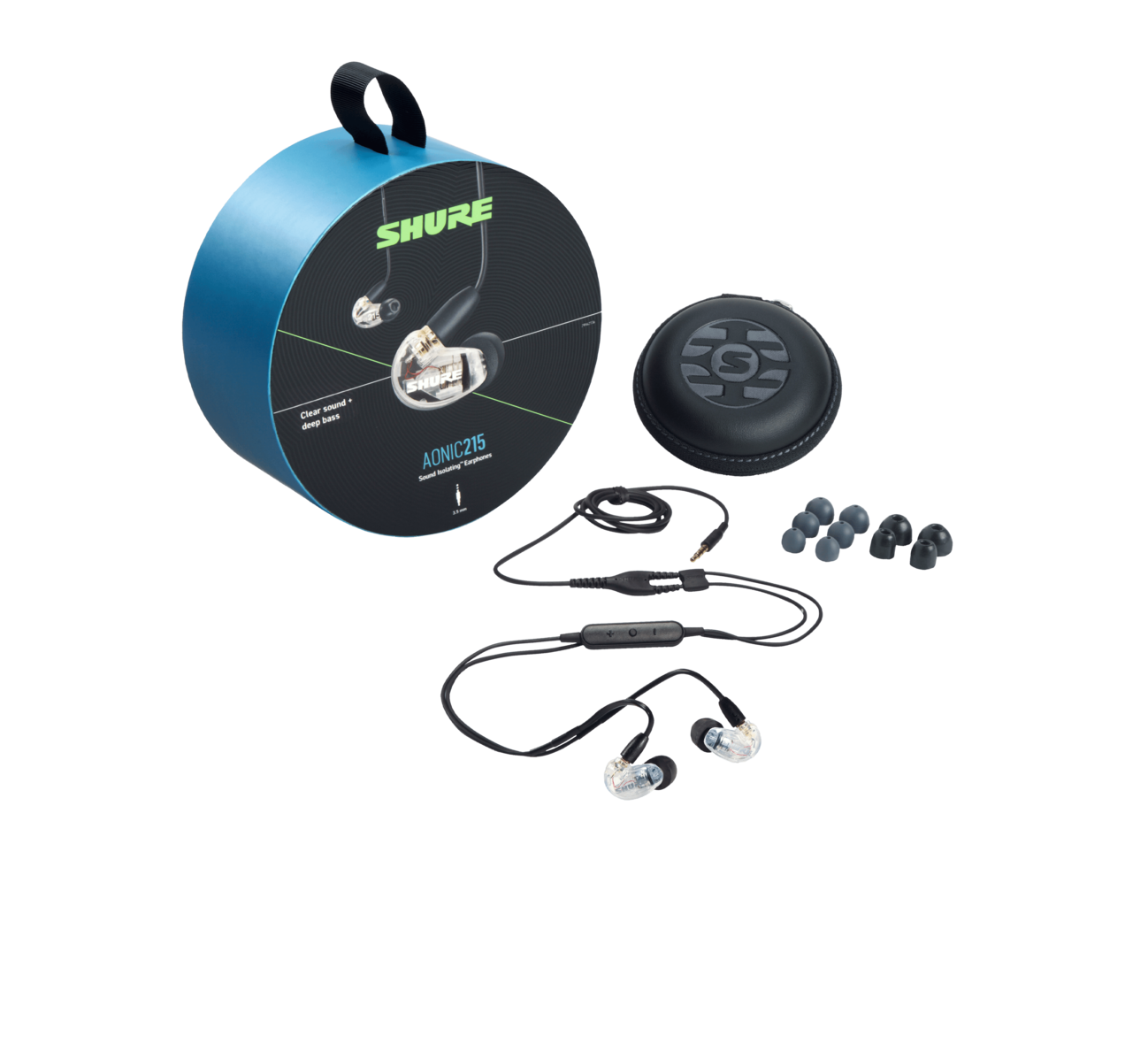 Shure AONIC 215 Sound Isolating™ Earphones - Clear